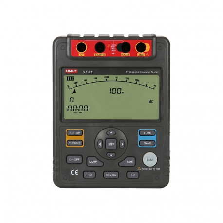 Testing Equipment - Uni-T UT511 High-Voltage Insulation Resistance Tester 1000V 10GΩ Black