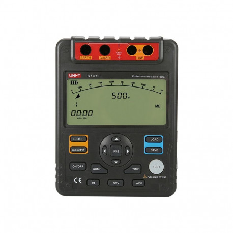 Testing Equipment - Uni-T UT512 High-Voltage Insulation Resistance Tester 100 GΩ, 500/1000/2500 V, U