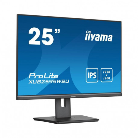 Monitor - Iiyama ProLite XUB2595WSU 25", IPS 1920x1200, Adjustable Stand, Black