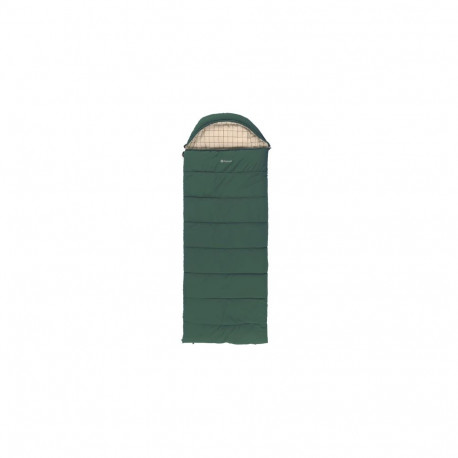 Outwell magamiskott Camper Prime 235x90cm temperatuur -15 kuni 5°C parema tõmblukuga, roheline