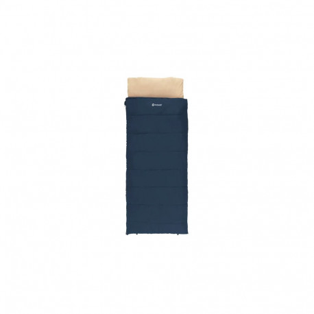 Outwell Contour Lux Deep Blue | Sleeping Bag | 220 x 85 cm | Temperature -19 to 15 °C | Right Zipper