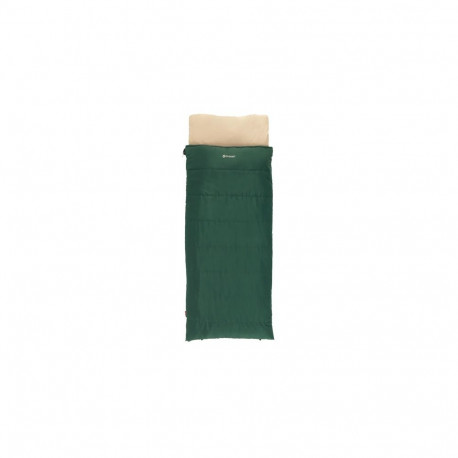 Outwell magamiskott Contour Prime 220 x 85cm temperatuur -13 kuni 16°C parempoolse tõmblukuga, rohel