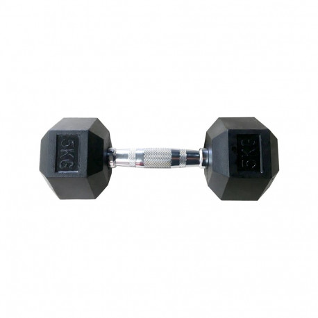Kummist kuusnurkne hantel YLDB35 5kg