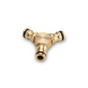 CONNECTOR 3 WAY BRASS HAUSHALT