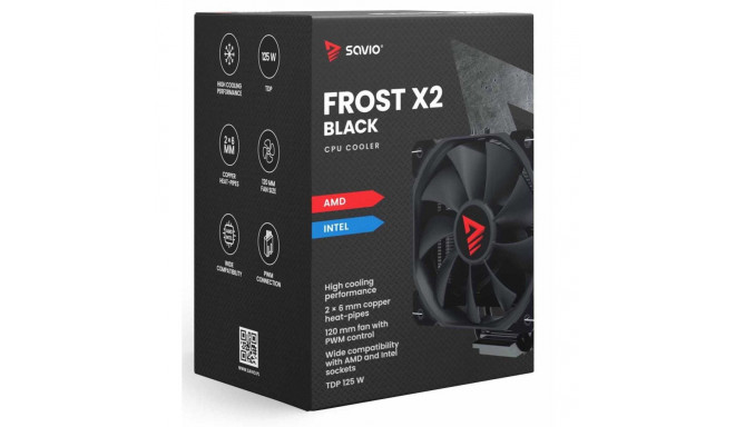Savio Frost X2 Black 120 mm CPU Cooler