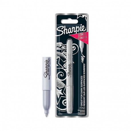 Sharpie marker F 1 4mm metalliline püsiv 1tk blisterpakendis, hõbe