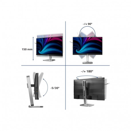 PHILIPS 27B2U6903/00 Monitor 27inch UHD LED 16:9 IPS 75Hz 2xHDMI 2.0 DP 1.4 USB-C 3.2 Gen2