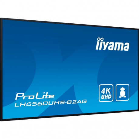 ProLite LH6560UHS-B2AG, Public Display (schwarz (matt), UltraHD/4K, VA, Lautsprecher)