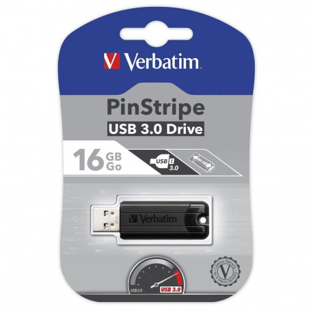 PinStripe 16 GB (schwarz, USB-A 3.2 Gen 1)