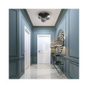 CEILING LIGHT BURSA 3XE14/E27 BLACK/GOLD