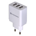 USB Charger - everActive SC-300 3xUSB 3.4A White