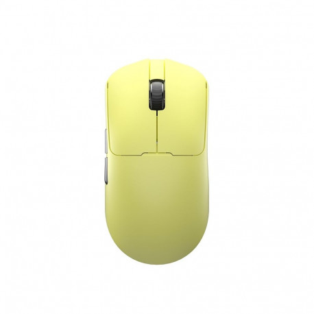 Computer Mouse - AULA LEOBOG GM3 12000 DPI Optical Sensor, 500 mAh Rechargeable, Yellow