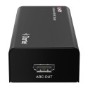 Audio Decoder - Lindy 2ch Dante to HDMI ARC Decoder, 96kHz, RJ45 Input, HDMI Output, Black