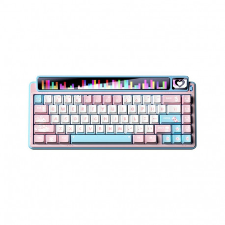 Keyboard - AULA AMG65 Mechanical Gaming Keyboard, Bluetooth, RGB LED, Blue LightFeather
