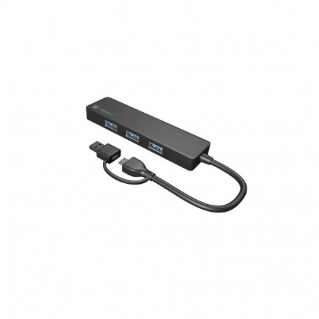 USB Hub - Natec Hub USB-C 3.0 Mayfly 4-Port 5000 Mbit/s Black