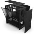 Computer Case - NZXT H5 Flow Midi Tower, Tempered Glass, Cooling Support, Black