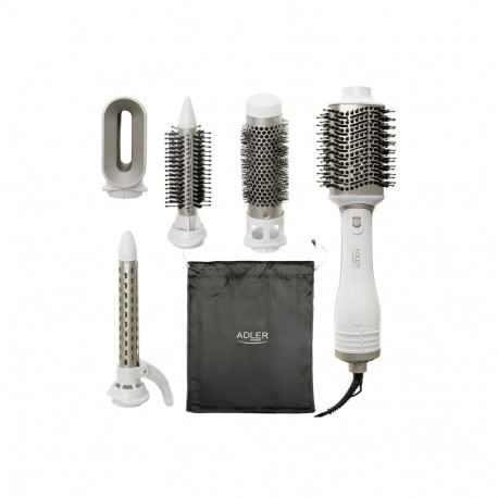 Adler 5-in-1 Curling Iron-Dryer | AD 2027 | Number of heating levels 2 | 1200 W | White/Champagne