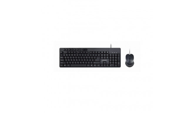Gembird | Multimedia desktop set | KBS-UM-04 | Keyboard and Mouse Set | Wired | Mouse included | US 