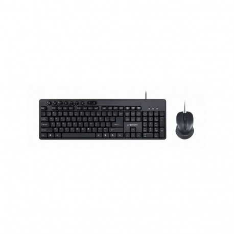 Gembird Multimedia desktop set KBS-UM-04 USB Keyboard, Wired, Mouse included, US, Black