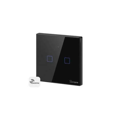 Nutikas WiFi seinalüliti Sonoff TX T3EU2C RF-juhtimisega