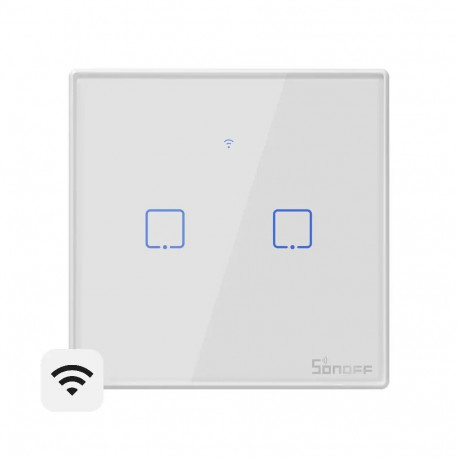 Smart Wi-Fi wall switch Sonoff TX T2EU2C with RF control