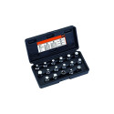 Oil drain plug sockets set 17 pcs 3/8"