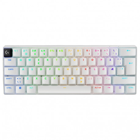 Logitech klaviatuur PRO X 60 LIGHTSPEED NORDIC-613 (PAN) juhtmevaba mänguri taktiline, valge