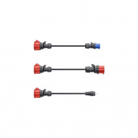 "go-e Adapterset fr Gemini flex 11 kW, 3-teiliges Set (schwarz, 30cm)"