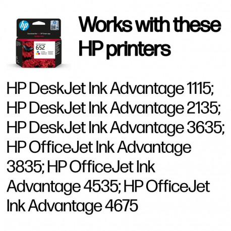 "HP Ink No 652 HP652 HP 652 Color (F6V24AE)"