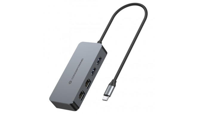 "CONCEPTRONIC Adapter USB-C->2xGbE+2xUSB-A3.2 5Gbs 0.30m gr"