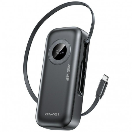 akupank PA-9 22,5W 10000mAh kaabel kaasas