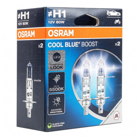 Osram H1 12V 80W P14,5s jahe sinine halogeenpirn 5500K / 2 tk