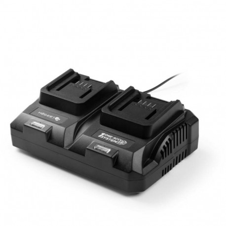 Hogert Charger HT2E283-DC8 18V, 2×4 A, 2 ports, 230 V, overheating protection, short circuit protect