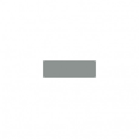 Blind plate 3U RAL 7035 grey