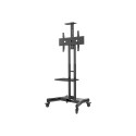 NEOMOUNTS Monitor/TV Mobile Floorstand 32inch-75inch 45kg VESA600x400 Height Adjust 103-153cm public