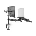 NEOMOUNTS Monitor/Screen and Notebook DeskMount clamp/grommet 10-32inch max 8kg Full motion black