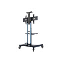 NEOMOUNTS Monitor/TV Mobile Floorstand 32inch-75inch 45kg VESA600x400 Height Adjust 103-153cm public