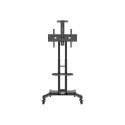 NEOMOUNTS Monitor/TV Mobile Floorstand 32inch-75inch 45kg VESA600x400 Height Adjust 103-153cm public