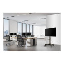 NEOMOUNTS Monitor/TV Mobile Floorstand 32inch-75inch 45kg VESA600x400 Height Adjust 103-153cm public