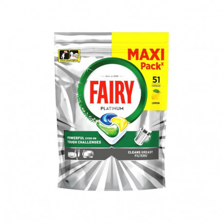 Fairy Platinum sidruni nõudepesukapslid 51tk