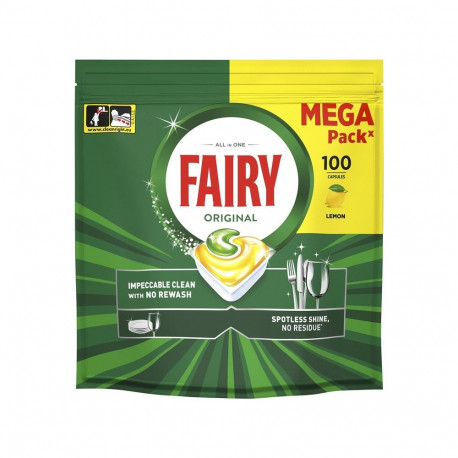 Fairy All in One sidruni nõudepesukapslid 100 tk