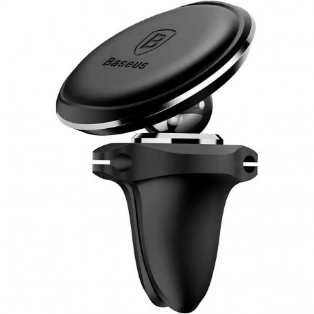 Baseus Magnetic Air Vent Car Mount Holder with Cable Clip Black