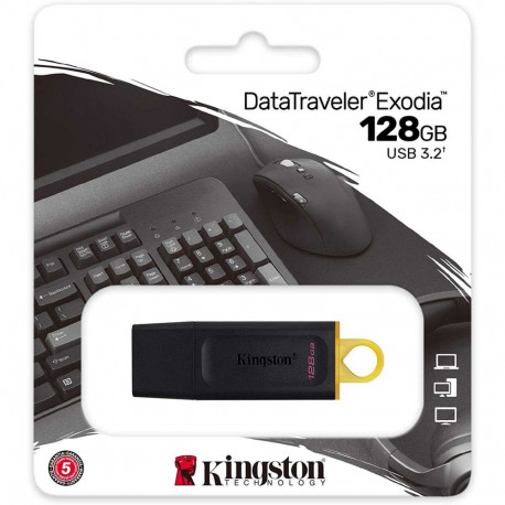 Kingston 128GB DataTraveler Exodia USB 3.2 Black/Yellow