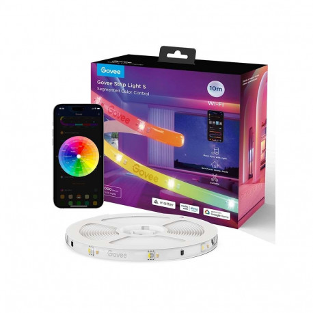 Smart Strip Light - Govee Strip Light S 5000 mm, Wi-Fi/Bluetooth, 36 W, Multicolor