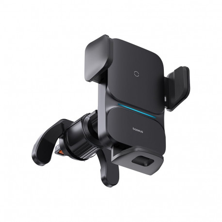 Telefonihoidja juhtmevaba laadimisega 15W Baseus Wisdom Car gravity Air Vent Mount