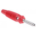 Hirschmann banaanpistik 4mm, punane