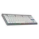 Logitech mänguklaviatuur G515 LIGHTSPEED TKL (PAN), valge