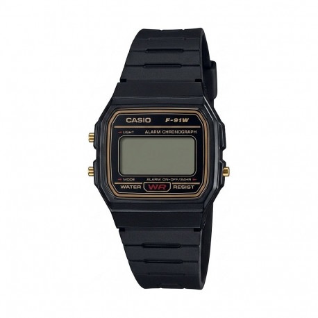 "Casio F-91W Collection Unisex Digital Armbanduhr, schwarz"