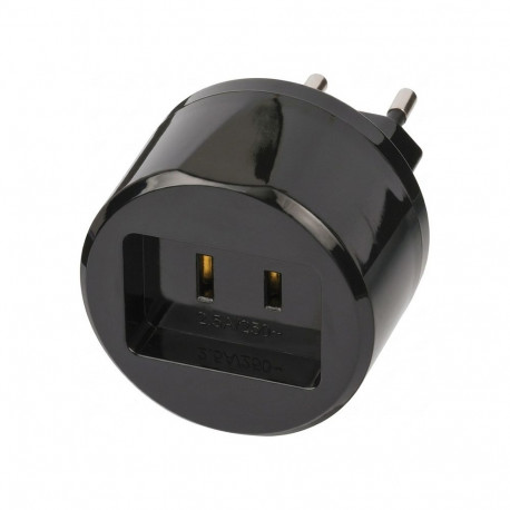 "Brennenstuhl Adapter Travel Stecksystem US/Aufsatz DE 2,5A"