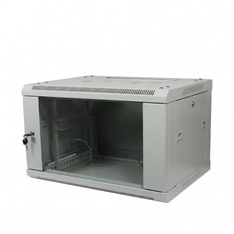 "ALLNET Netzwerkschrank 19"" 18HE 1-teilig T600mm Lichtgrau zerlegt(Flat Pack) SMA-Serie"